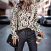 Women's Long Sleeve Turtleneck Shirt - MANDOTOS