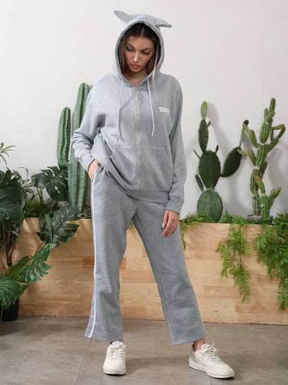 Women's Long Sleeved Hoodie Set - MANDOTOS