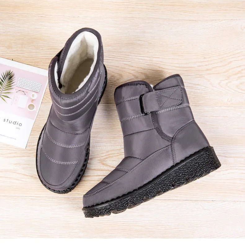 Women's Waterproof Winter Snow Boots | Non Slip Ankle Boots | Warm Platform Shoes - MANDOTOS INTERNATIONAL