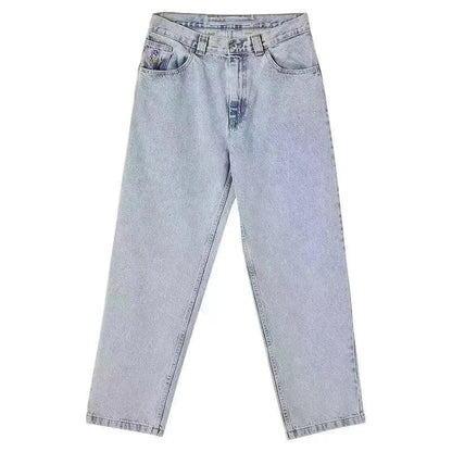 Y2K Big boy Jeans for Men Streetwear Baggy Jeans Embroidery Denim Leisure Simple Dime Pants Women Jeans Mujer Hot traf jean - MANDOTOS